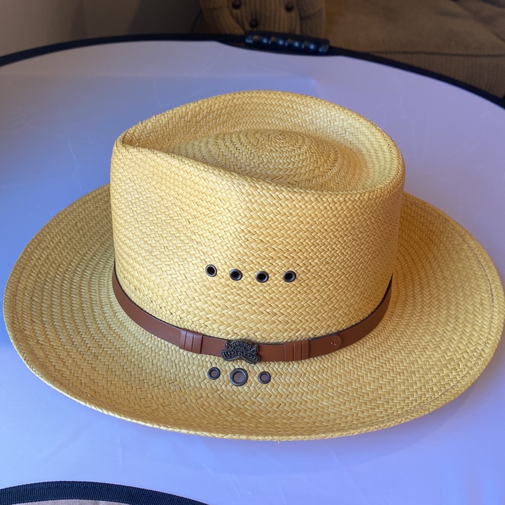Vintage Col. Littleton Genuine Panama Hand Woven Straw Hat